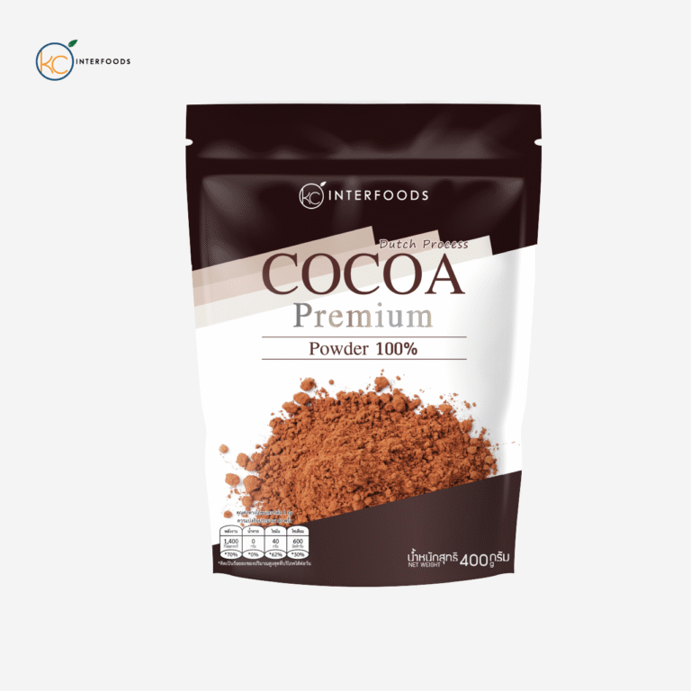 ผงโกโก้ 100% สูตรพรีเมียมสีเข้ม 400 กรัม (Cocoa Powder 100%)