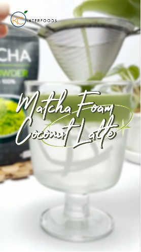 Matcha Foam Coconut Latte